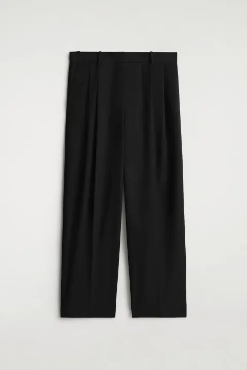 Schwarze Stoffhose